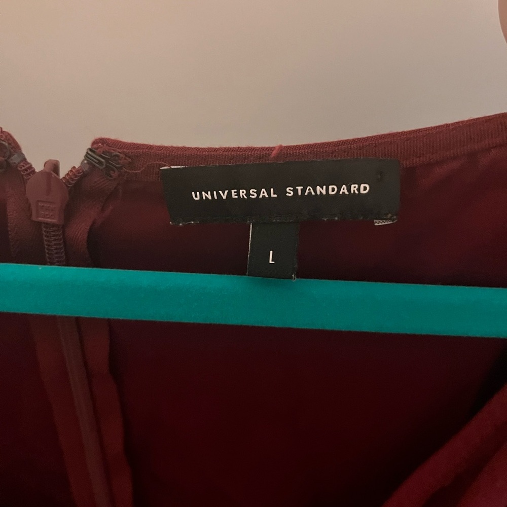 Burgundy NWOT Universal standard cross wrap business dress size L(22) - Picture 3 of 3